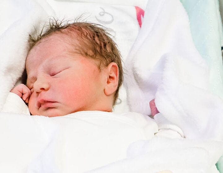 Alyssa Bates Webster and John welcome baby Maci Jo