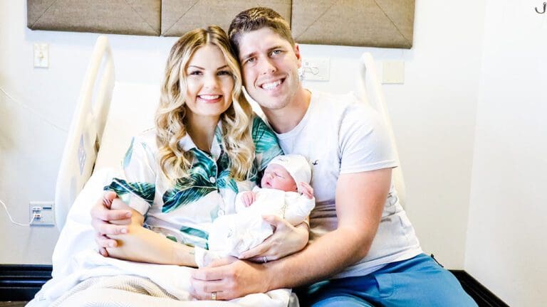 John and Alyssa Webster welcome baby girl Maci Jo