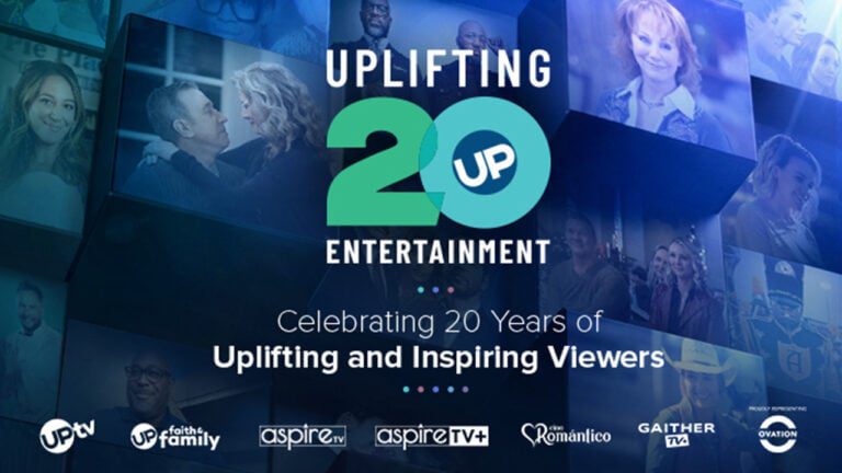 Celebrating 20 years of uplifting and inspiring viewers graphic.